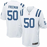 Nike Men & Women & Youth Colts #50 Freeman White Team Color Game Jersey,baseball caps,new era cap wholesale,wholesale hats